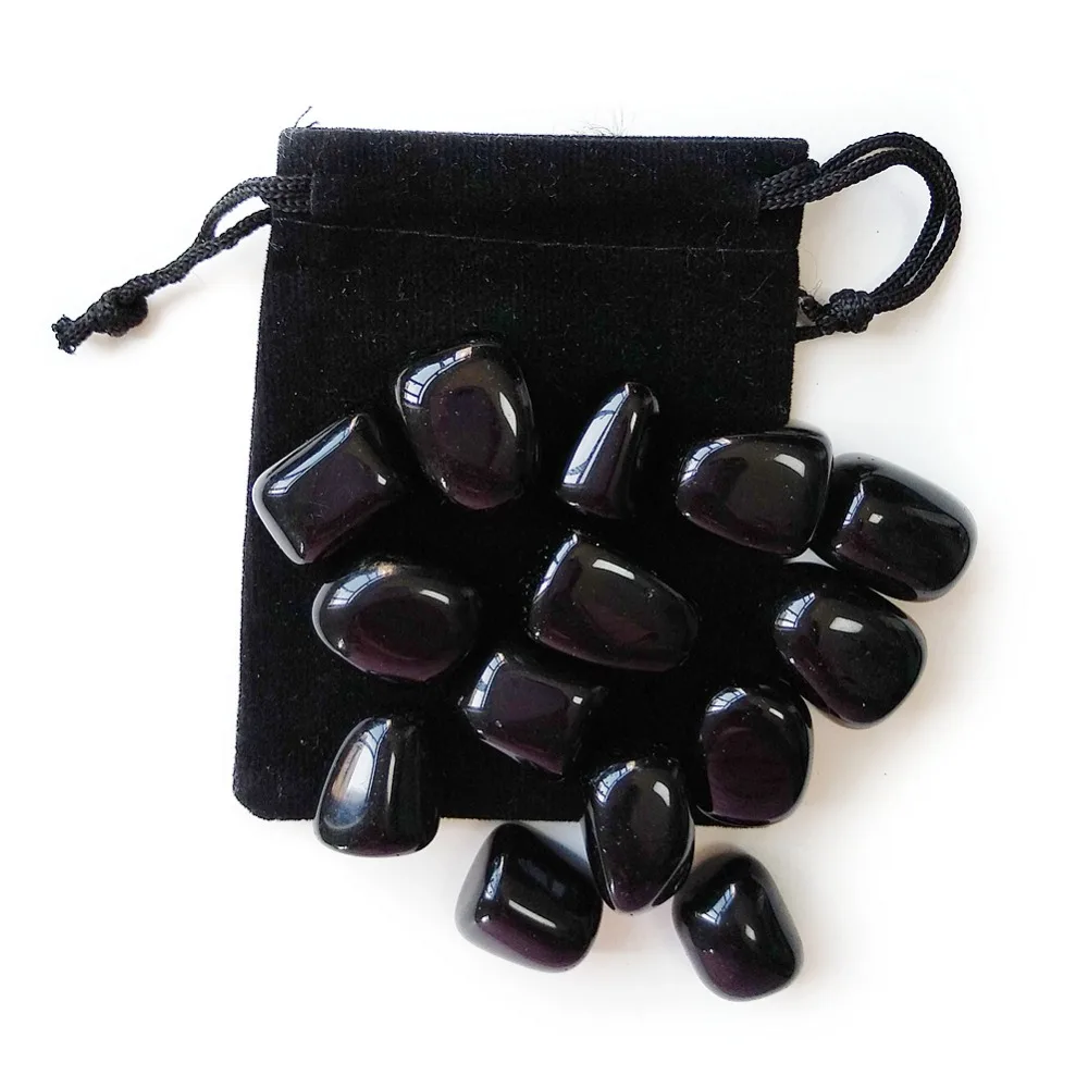 Натуральные черные обсидиановые кварцевые резные камни искусственные кристаллы