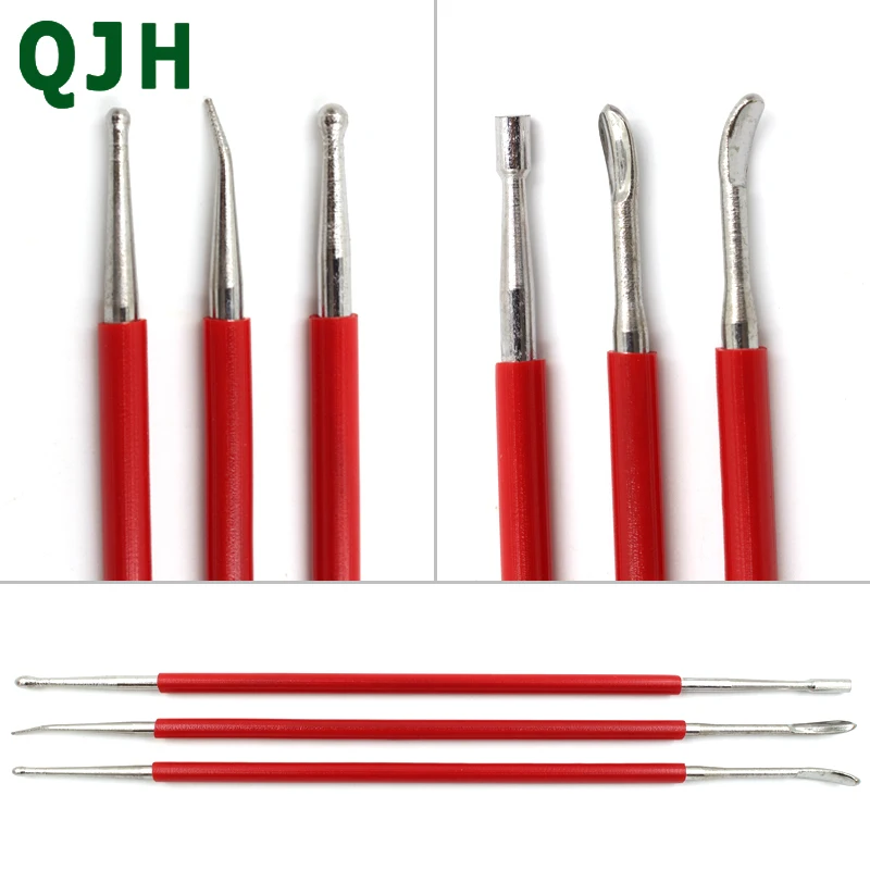 Набор инструментов для рукоделия 3 шт. ручная работа резная ручка инструменты из