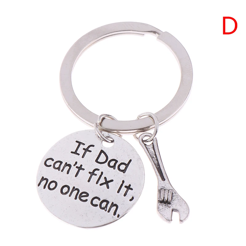 1 шт., модный брелок, ручные инструменты, брелок с надписью Daddy, подарок на день отца, отца, брелок, ручные инструменты, сумка, подвеска, вечерние подарки - Цвет: D