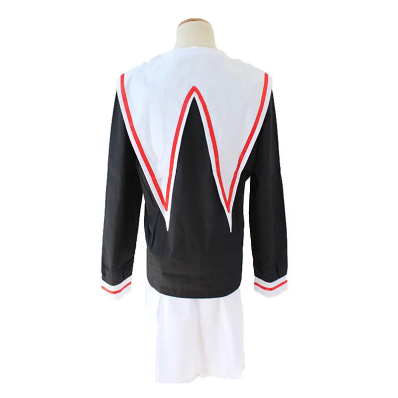 Аниме Card Captor Sakura для девочек в морском стиле костюм Школьная Униформа Косплэй