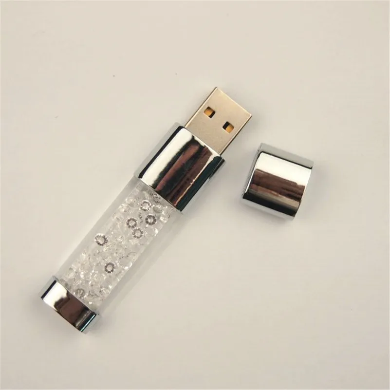 Модный кристалл USB 2 0 флэш накопитель память подарок алмазный ключ карта 64 ГБ 32 16 8