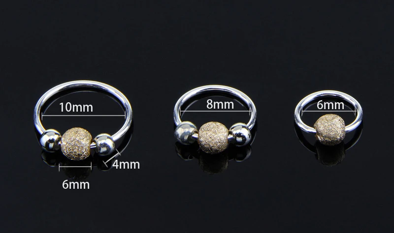 10 шт./лот серьга-Кольцо из нержавеющей стали, серьги Piercing 20G для пирсинга перегородки носа спирали ушной хрящ украшение для пирсинга носа, 6 мм, 8 мм, 10 мм