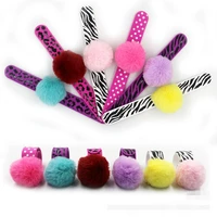 jiangzimei 24pcs new styles leopard point zebrapinkblue woolunicorn silicone bracelet for kid children girls party gift