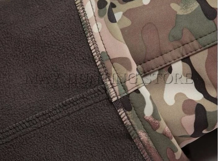 Уличная камуфляжная армейская куртка TAD Shark Skin + штаны зимняя водонепроницаемая
