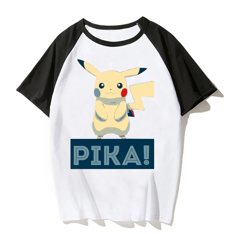 Футболка с принтом Пикачу самурая модная футболка Наруто крутая Повседневная