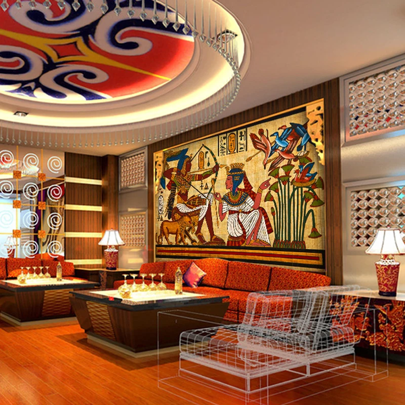 Пользовательские фото обои континентальные 3D древние египетская стенная
