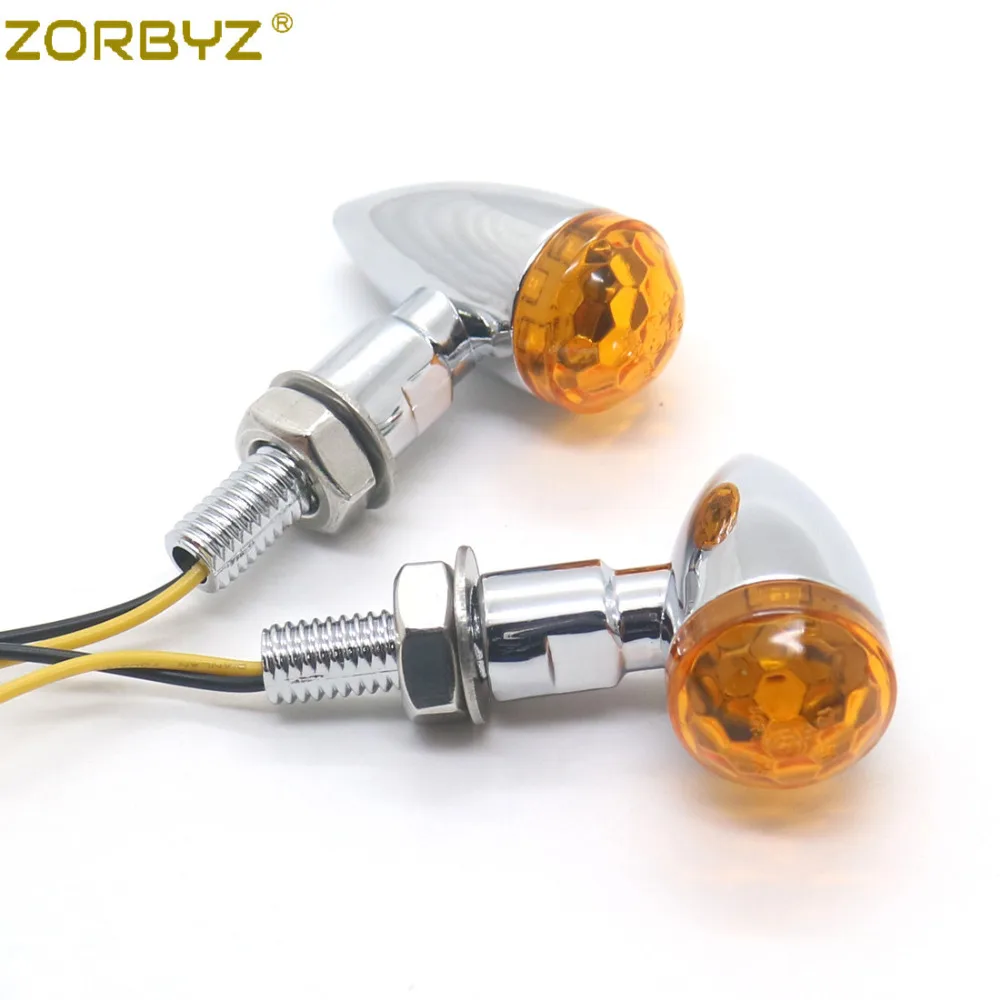 ZORBYZ мотоциклетные металлические хромированные СВЕТОДИОДНЫЕ Мини