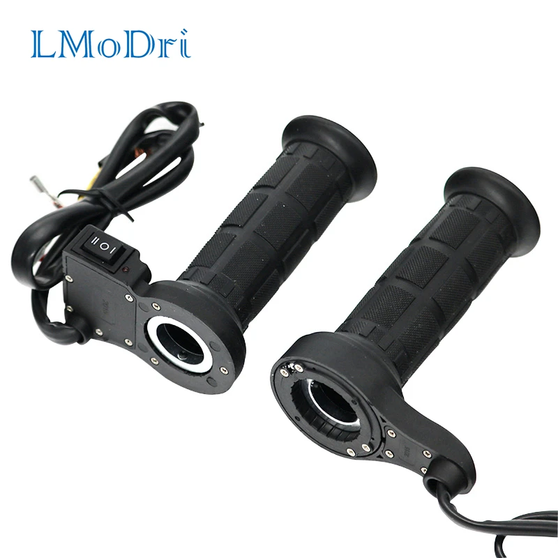 

LMoDri Motorcycle Heated Grips 7/8" 22mm Handlebar Hot Grip for Scooter Motorbike Hand Warmer with Bar End 12V 24V