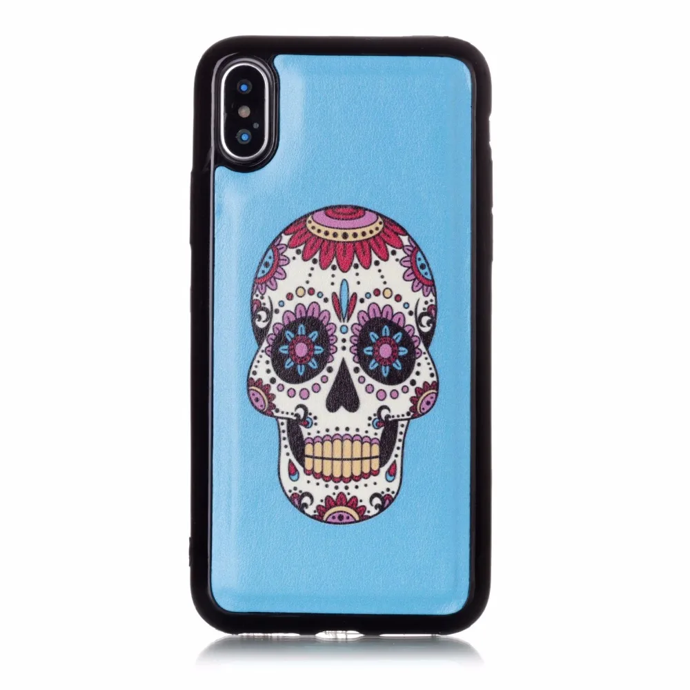 Съемный чехол с магнитной застежкой для iPhone X XS Max XR 8 7 6S Plus кожаный кошелек узором