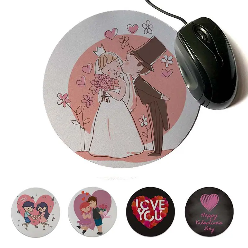 MaiYaCa новый дизайн I Love You My Bride высокоскоростной коврик для мыши 200x200 мм 220x220 круглый