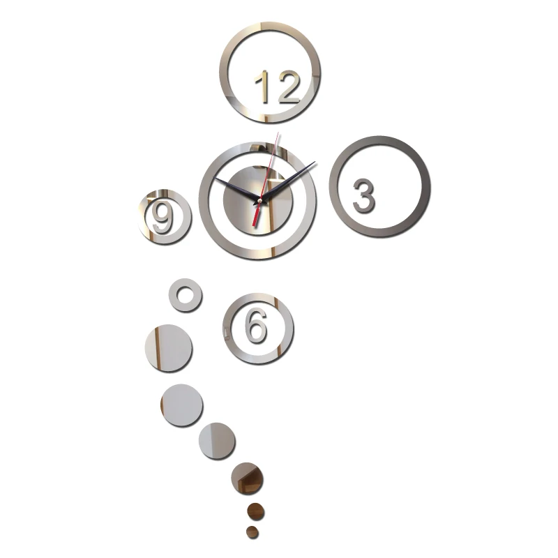 hot sale 2019 watch wall clock clocks large decorative living room needle modern 3d acrylic mirror direct selling|acrylic mirror|decoration