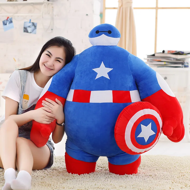 Креативная игрушка большая милая кукла Baymax с превращением в героя 100 см плюшевая
