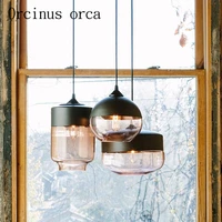 american style minimalist creative personality living room bedroom glass chandelier single head bar restaurant chandelier
