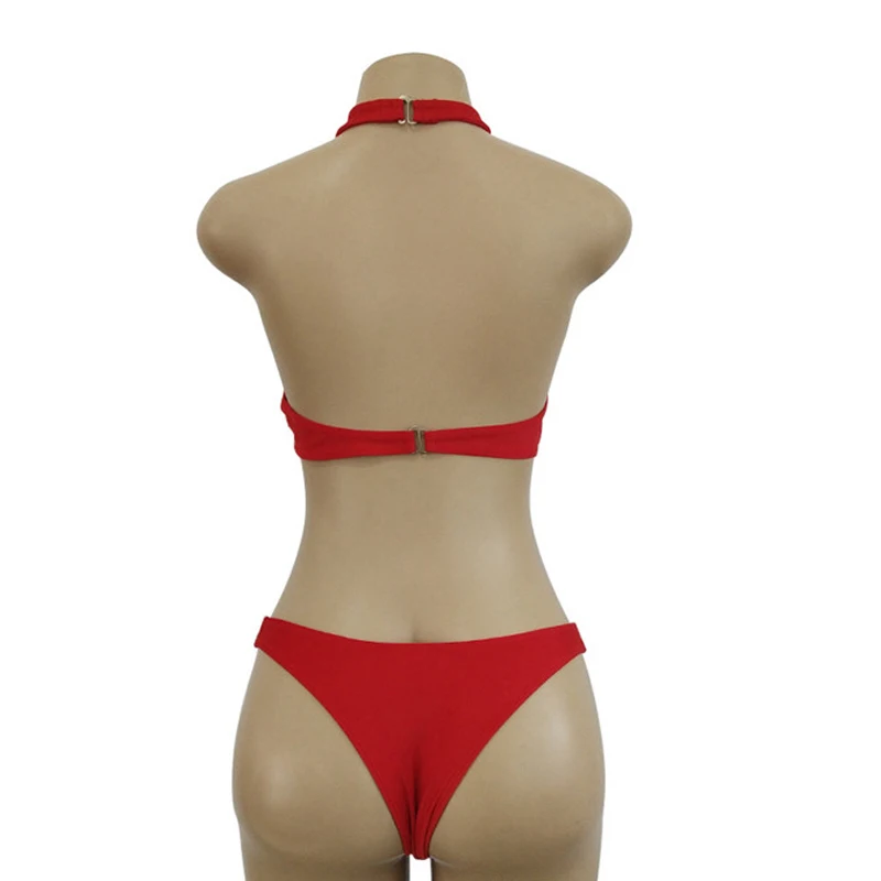 Бикини женский 2018 новый купальник с подвязкой сексуальный пуш ап открытые