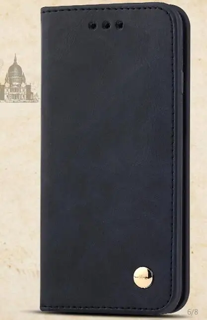 Кожаный чехол Crazy Horse для samsung Galaxy S3 S4 S5 S6/S6 edge/S6 EDGE Plus/S7/S7 Edge/S8/S8 PLUS/S9/S9 PLUS/Note 3/4/5 /7 Чехол - Цвет: Blue