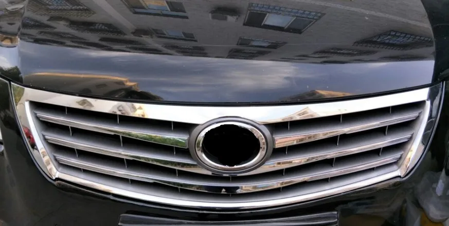 Решетка переднего бампера из АБС хрома рама для гоночного гриля Mouding Trim TOYOTA CAMRY 2010