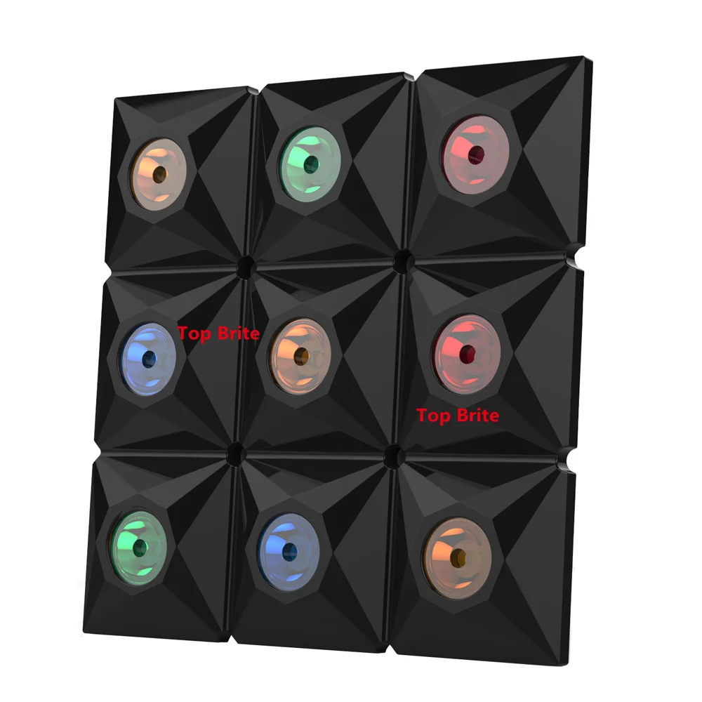 LED Par Light 9X3W RGBW четырехцветный алюминиевый корпус DJ DMX Светодиодный луч