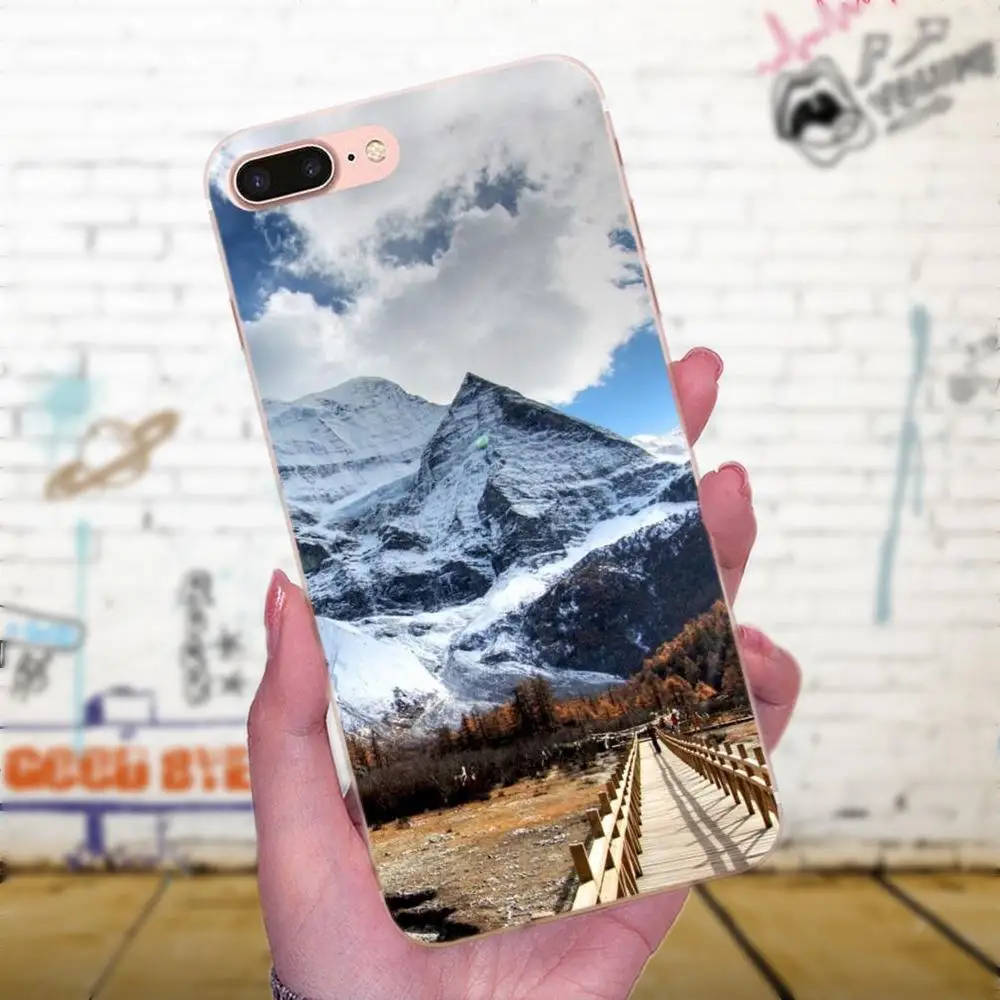 Для Huawei P8 P9 P10 P20 P30 Mate 7 8 9 10 20 Lite Plus Pro 2017 Diy Роскошный чехол для телефона горный лес