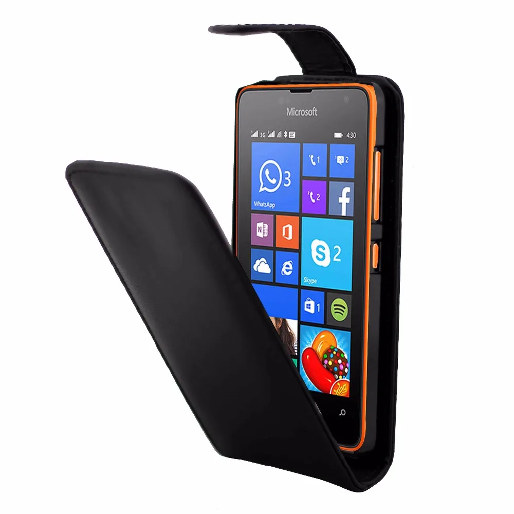 Чехол книжка из искусственной кожи для телефона Microsoft Nokia Lumia 430 N430|flip cover|cover for