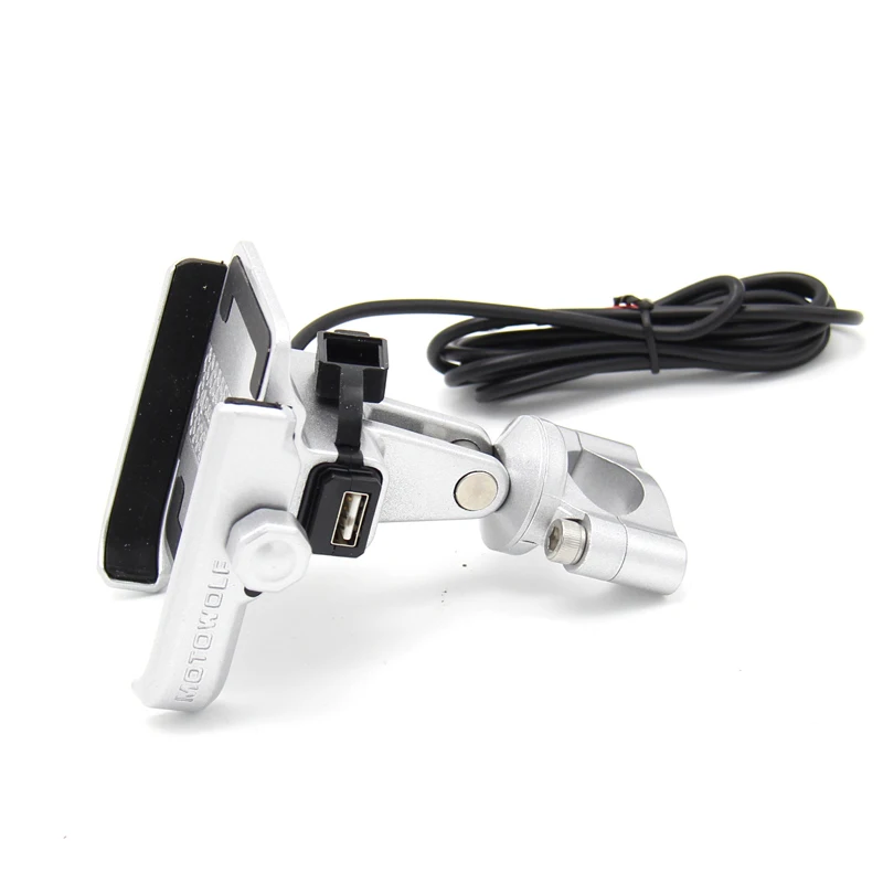 Зарядка через USB мобильный телефон держатель Мотоцикл Велосипед стойка