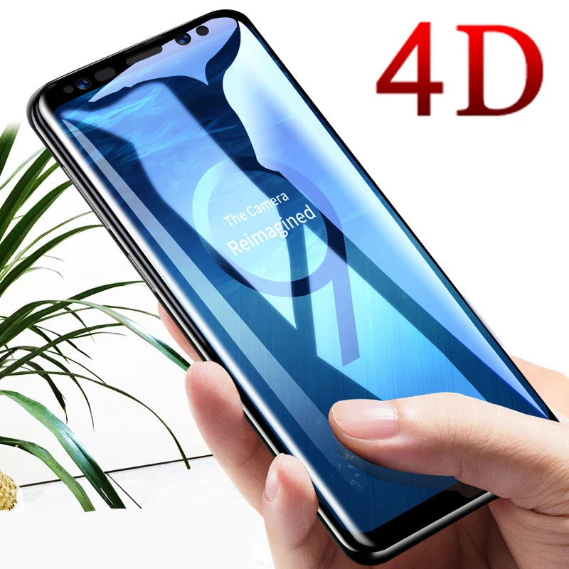 9 H 4D изогнутые поверхности Полный Экран протектор для samsung Galaxy S9 плюс S8 закаленное