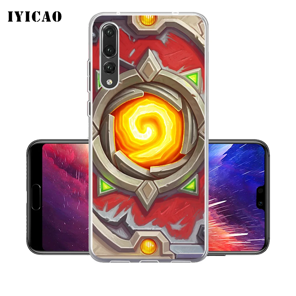 IYICAO HearthStone Мягкий силиконовый чехол для телефона Huawei P30 P20 Pro P10 P9 P8 Lite P Smart из ТПУ |