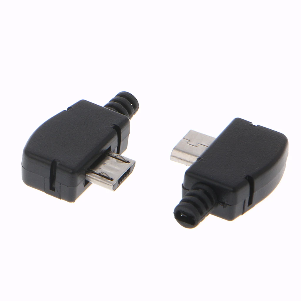 10 комплектов 5 Pin правый угол разъем Micro USB с разъемом «папа» комплект с черной крышкой припоя Джек G07 большое значение 4 апреля