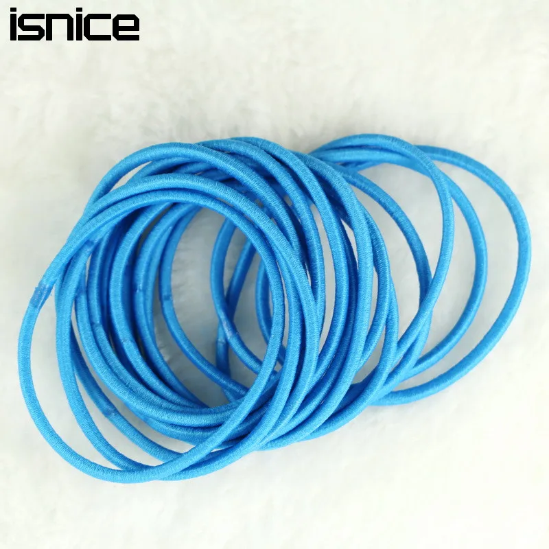 Isnice Dia 5cm Шпильки для волос эластичные держатели веревка девочка женщины резиновые резинки для аксессуаров для волос включены.