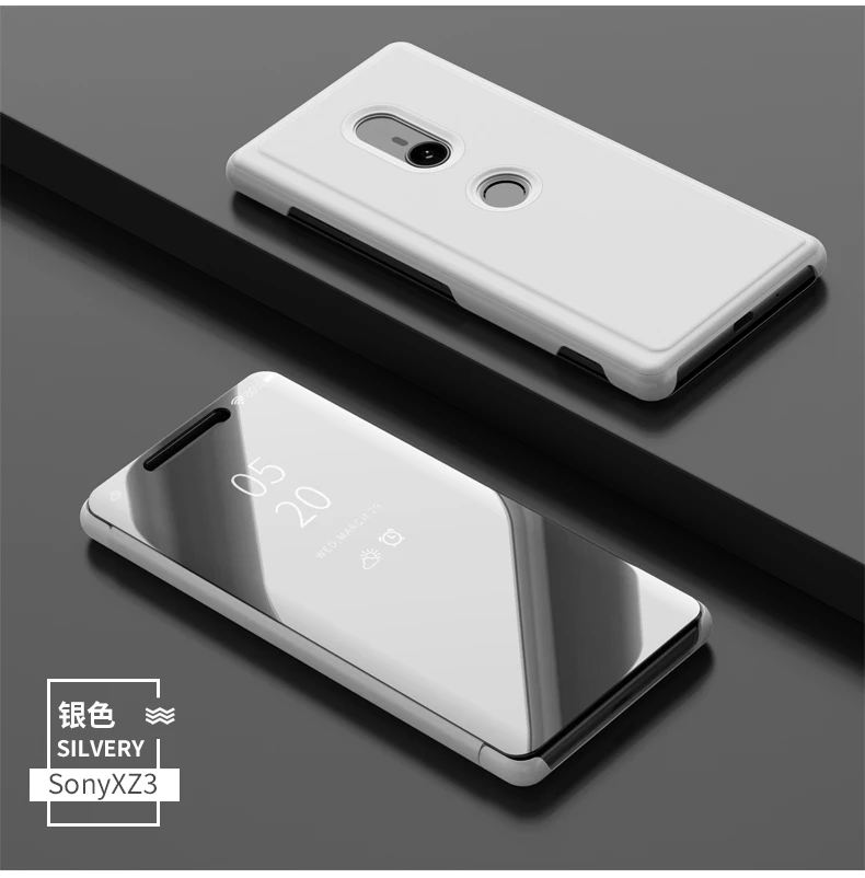 Флип УФ HD умный зеркальный чехол для sony Xperia XZ3 XZ 3 Smart Clear View Флип Стенд кожаный чехол для телефона Funda Capa Coque ZX3