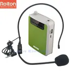 Портативный усилитель звука Rolton K300, зажим для поясной полосы с FM-радио, TF mp3-плеером, внешний аккумулятор для туристических гидов