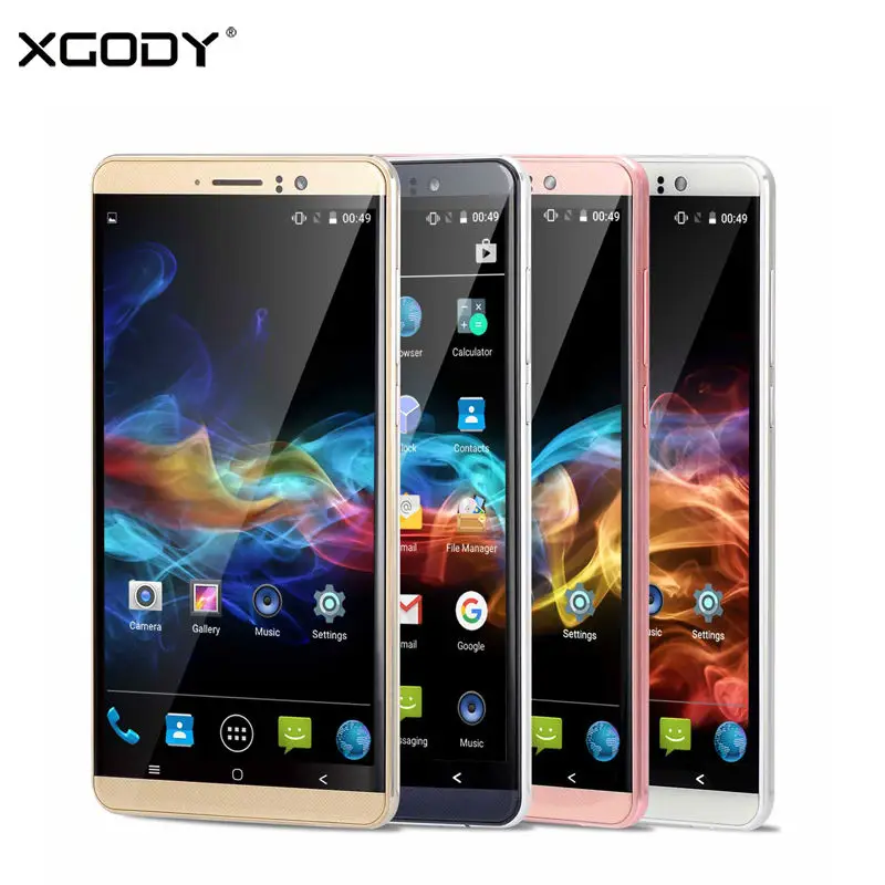 Смартфон XGODY Y14 3G 6 дюймов Android 5 1 две sim карты MTK6580 четыре ядра Гб + 8 камера Мп GPS Wi