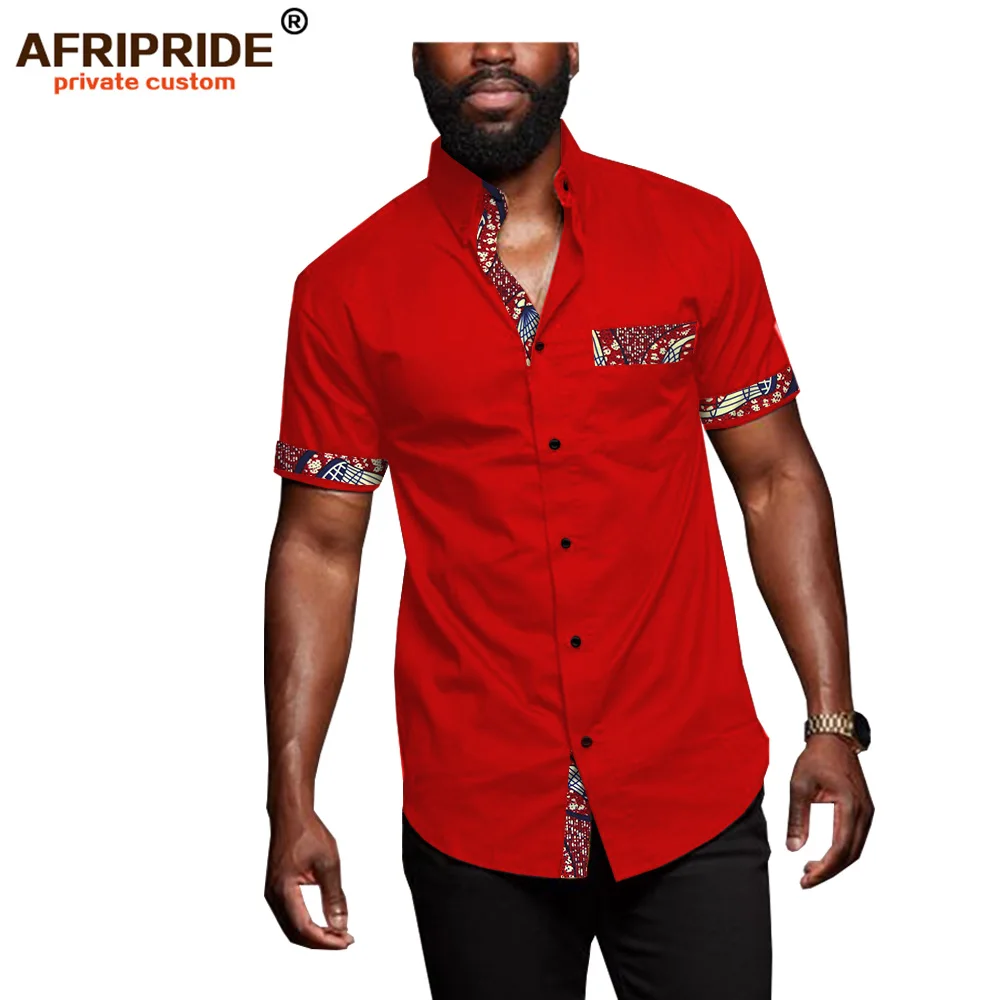 Африканская Футболка с принтом Анкары для мужчин AFRIPRIDE индивидуальная