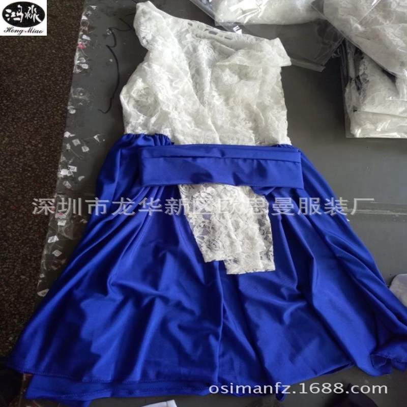 Женское кружевное платье с вышивкой однотонное круглым вырезом и лето 2018|dress