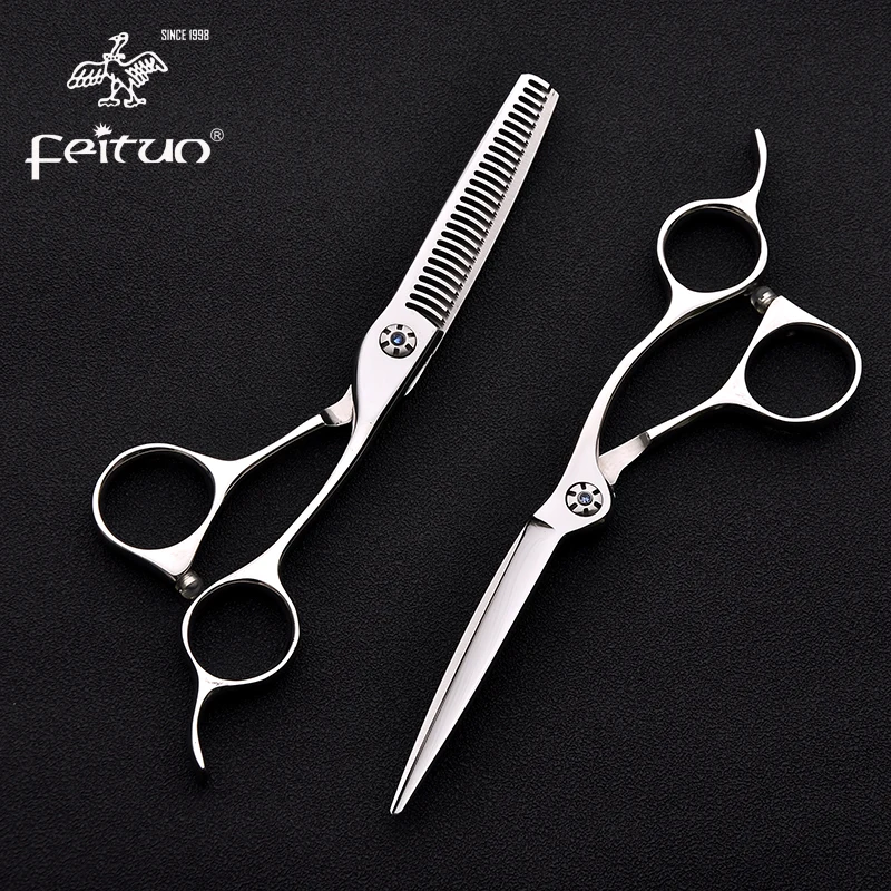 6 дюймовые Парикмахерские ножницы из нержавеющей стали для стрижки филировки