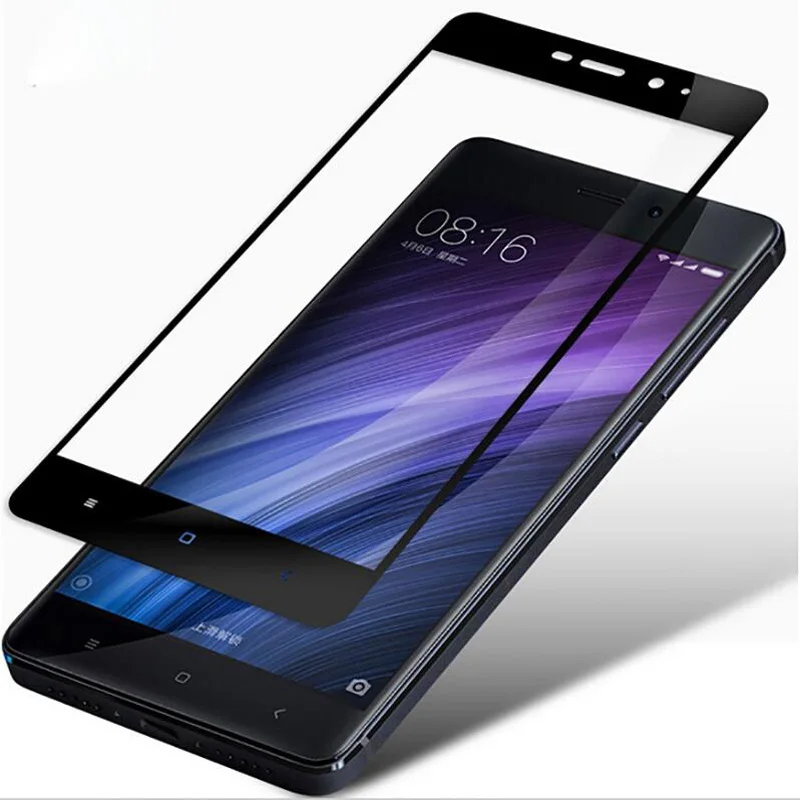 Full Cover Tempered Glass For Xiaomi Redmi 4X Note 4 Pro Screen Protector Protective Safety on the 4A | Мобильные телефоны и