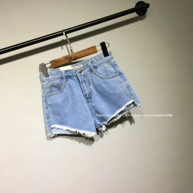 Женские джинсовые шорты с высокой талией размера плюс макси бахромой для девочек