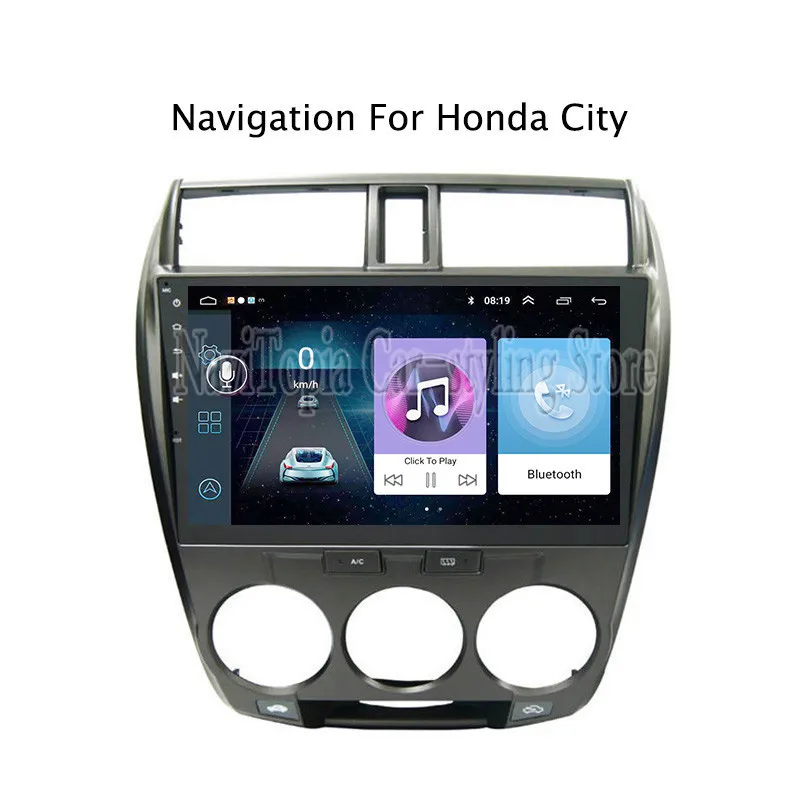 10 1 дюймов Android 9 автомобиль радио GPS навигации Мультимедиа Стерео DVD плеер для Honda