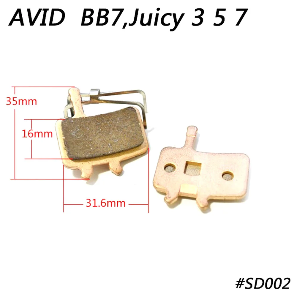 Catazer спеченные металлический диск тормозные колодки для AVID BB7 сочный детей 3 5 7