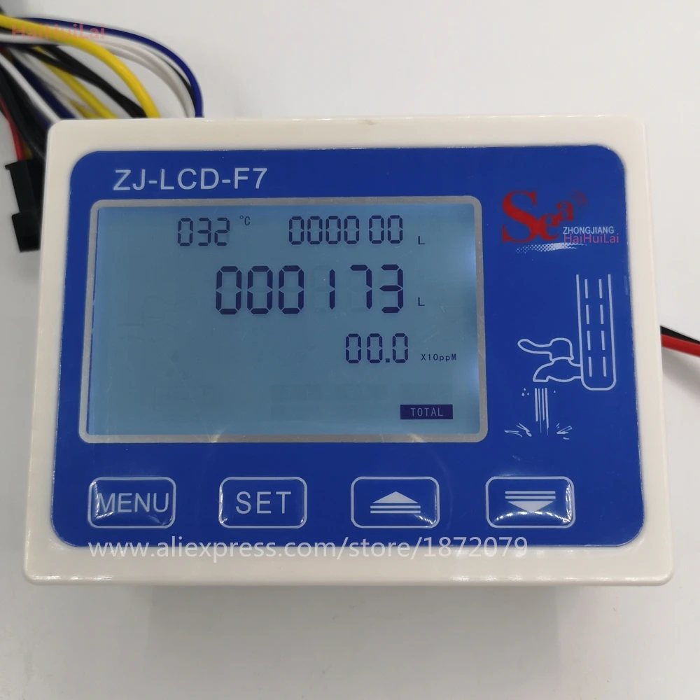 ZJ-lcd-F7 расходомер цифровой фильтр дисплея контроллер lcd для RO фильтр для воды машины