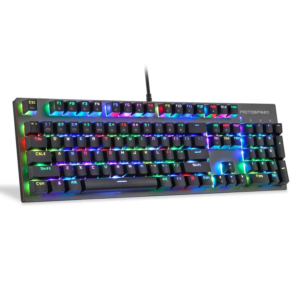 Motospeed CK89 NKRO механическая клавиатура Kailh Box Switch USB Проводная настоящая RGB подсветка