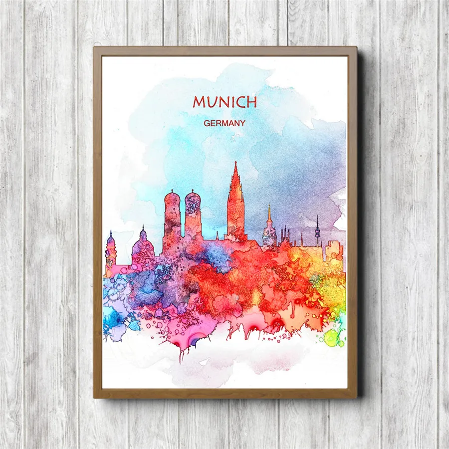 Современный красочный постер из крафт-бумаги для дома гостиной кафе бара паба