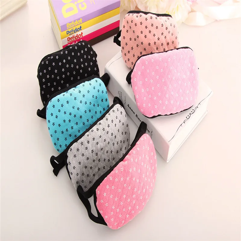 20 шт/бутик Мужская хлопковая маска зимняя двухслойная одноцветная утолщенная