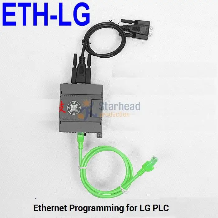 Изолированный ETH-LG PLC программируемый адаптер для Ethernet к LG DB9 RS232 порт замена USB-LG