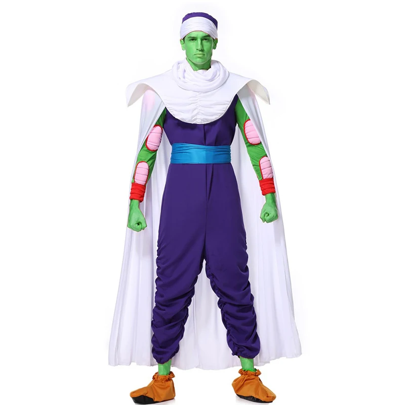 Full set Zhomecos Amine Dragon Ball Piccolo косплей костюм, полный набор костюмов для мужчин Необычные вечерние костюмы для косплея - Цвет: Full set