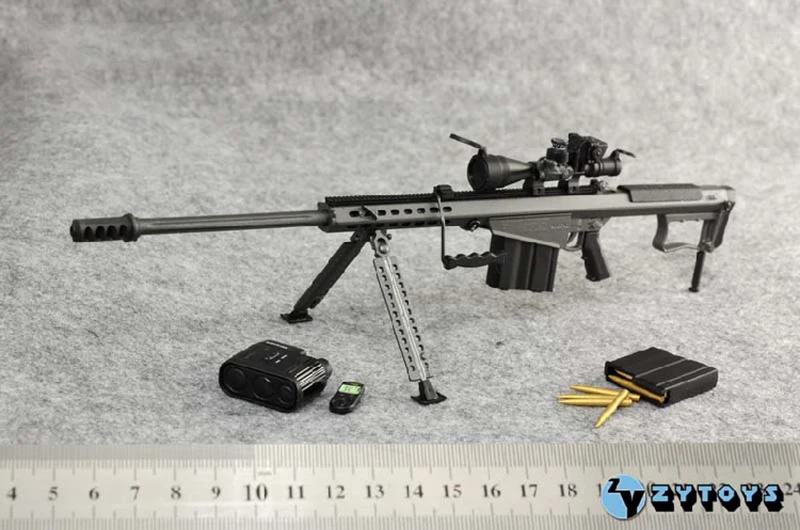 1/6 масштаб 1" Солдат прикрепляемые игрушки фигурка пистолет модель оружия ZY Toys Барретт M107A1 снайперская винтовка черная длинная трубка Обычная 8028E