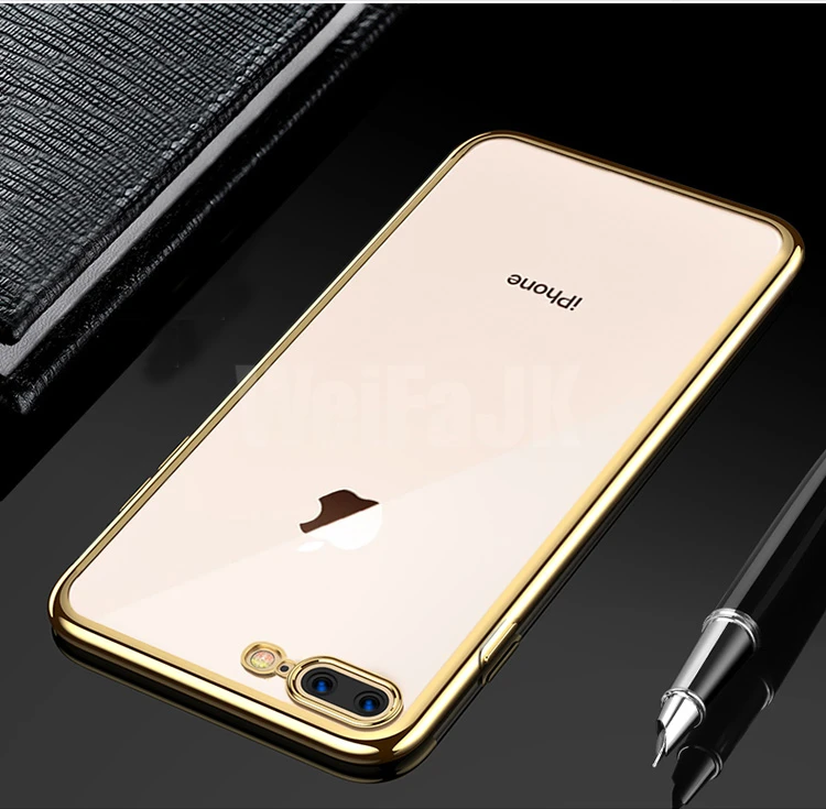 WeiFaJK чехол для телефона для iPhone 8 7 Plus X чехол Роскошный силиконовый прозрачный мягкий TPU чехол для iPhone 6 6s 7 8 XS Max чехол s сумки