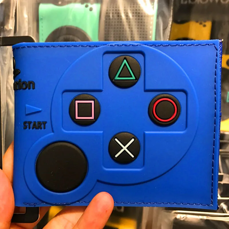 Игровой кошелек для PlayStation 4 с отделением монет ID карт 3D Touch PVC короткий portefeuille homme &