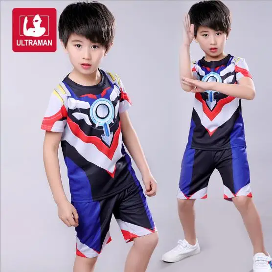 Детский костюм Ultraman с короткими рукавами для костюмированной вечеринки детский