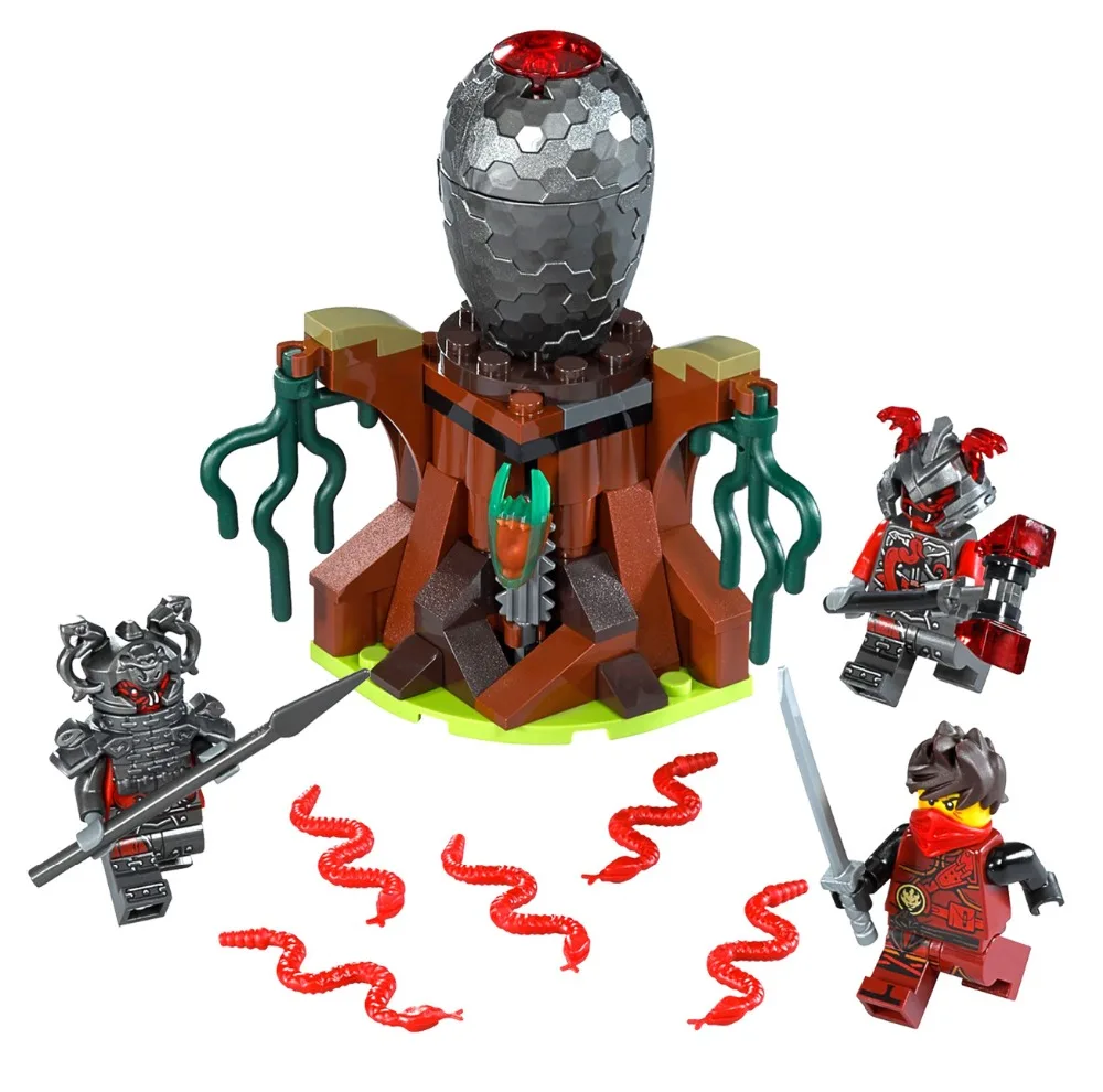 101 unids ninja nueva 10578 ataque bermellon diy bloques de construccion modelo ninos juguetes compatibles | Игрушки и хобби