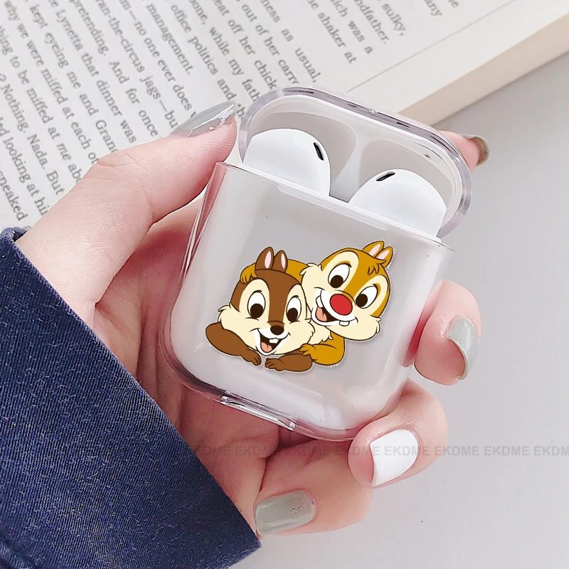 Чехол для Airpods милые с рисунком кактуса Прозрачные Жесткие ПК чехлы чехол s